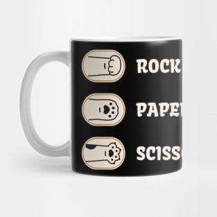 Cat rock paper scissors Mug